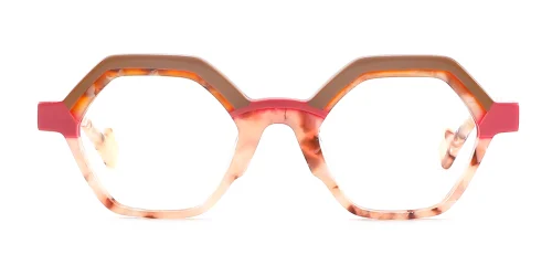 HB2011 Giselle Geometric pink glasses