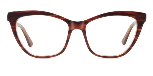 HL0048 Hazel Cateye brown glasses