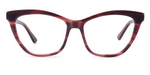 HL0048 Hazel Cateye red glasses