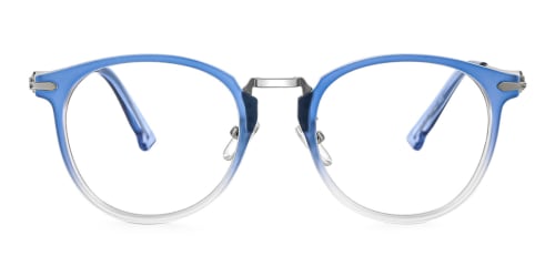 HT1012 Janina Round blue glasses