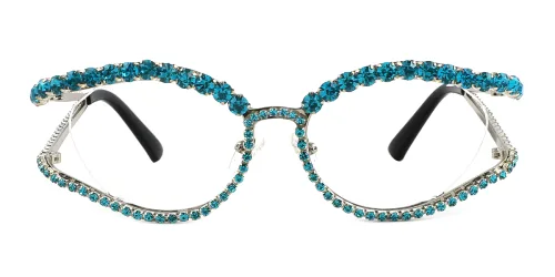 J3016 Eugene Oval blue glasses