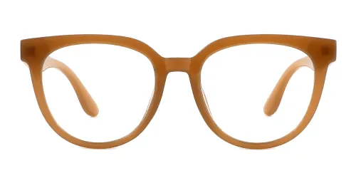 J825 Gillian Round,Oval brown glasses