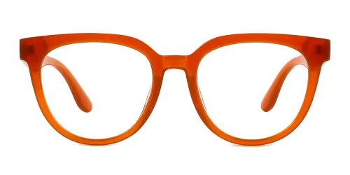 J825 Gillian Round,Oval orange glasses
