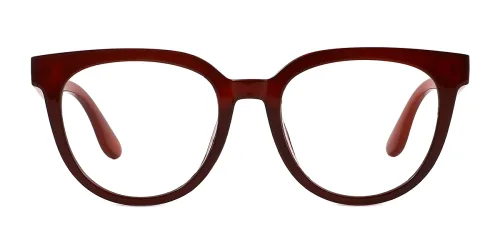 J825 Gillian Round,Oval red glasses