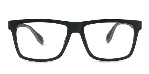 J892 Arlo Rectangle black glasses