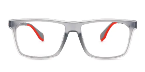 J892 Arlo Rectangle grey glasses