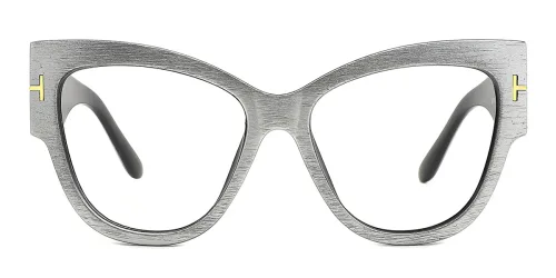 JM7710 Vlada Cateye silver glasses