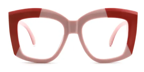 JR61641 Emilio Geometric pink glasses