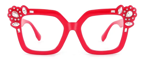 JR66350 Dania Cateye red glasses