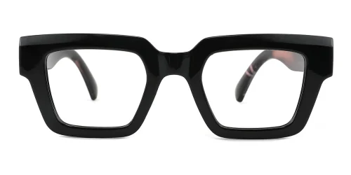 KJ2398 Nadia Rectangle black glasses