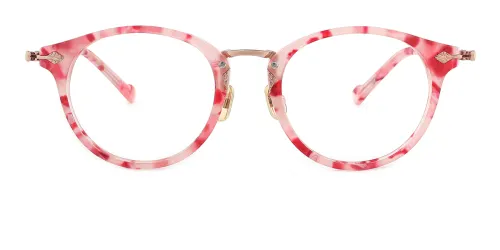 L-949 Maud Round pink glasses