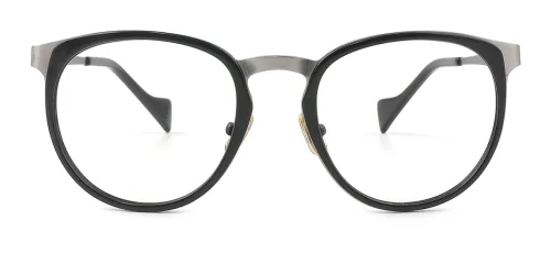 L-954 Luka Round,Oval black glasses