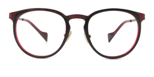 L-954 Luka Round,Oval red glasses