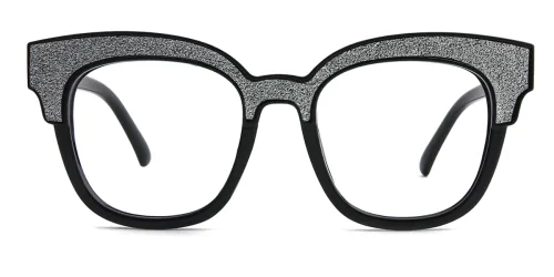 L1802 Blondelle Cateye,Rectangle black glasses