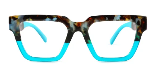 L468 Xilla Rectangle blue glasses