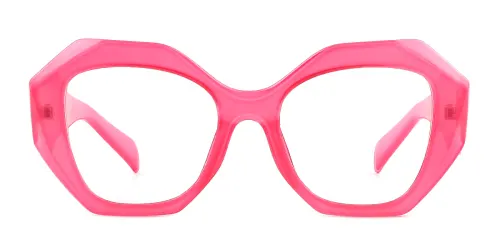 LH002 Flint Geometric pink glasses