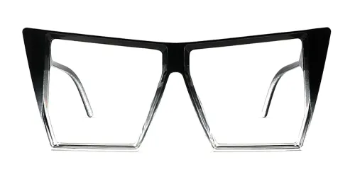 LH074 Auburn Cateye black glasses