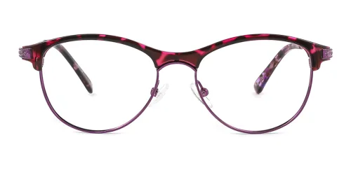 M034 Marguerite Oval purple glasses