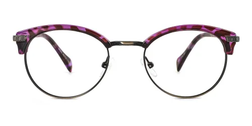 M045 Reynolds Round,Oval purple glasses