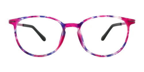M055 Keena Oval purple glasses