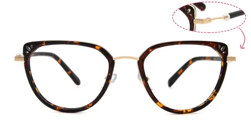 M097 Olaf Cateye tortoiseshell glasses