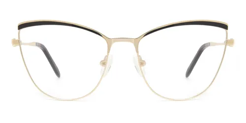 M1006 Alina Cateye black glasses