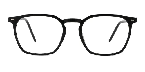 M113 Caspar Rectangle black glasses