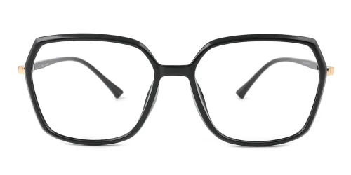 M120 Harold Rectangle,Geometric, black glasses