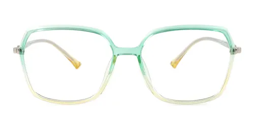 M120 Harold Rectangle,Geometric, green glasses
