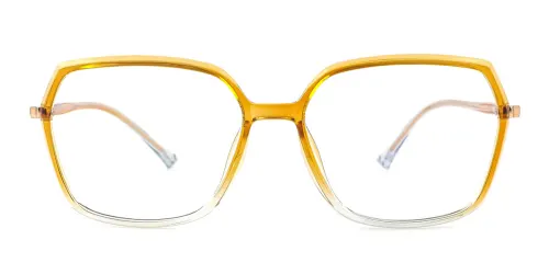 M120 Harold Rectangle,Geometric, orange glasses