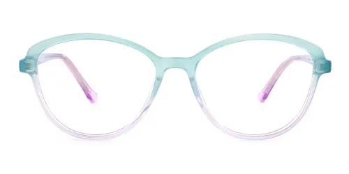 M122 Everson Oval green glasses