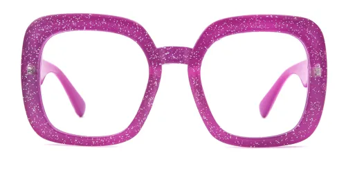 M318 Inell Rectangle,Geometric purple glasses