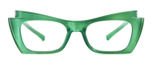 M343 Thalia Cateye, green glasses