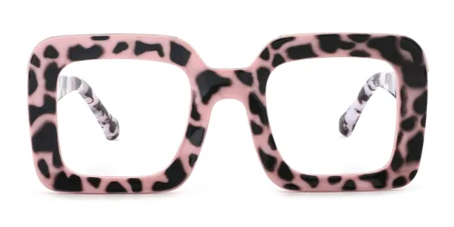 M404 Kerry Rectangle pink glasses