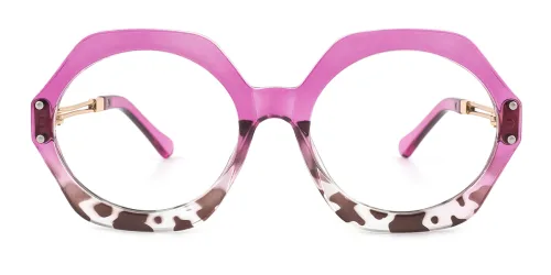 M420 Gertie Oval,Geometric, purple glasses