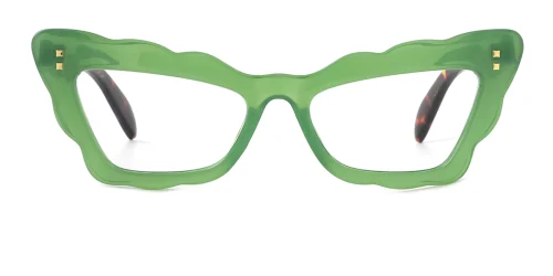 M451 Charon Cateye,Rectangle, green glasses