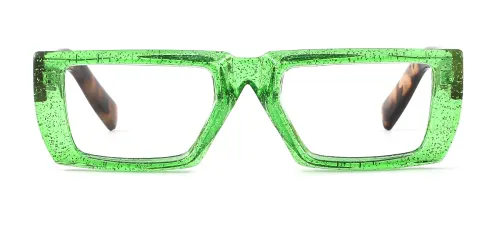 M453 Chris Rectangle green glasses