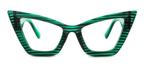 M459 Cecilia Cateye green glasses