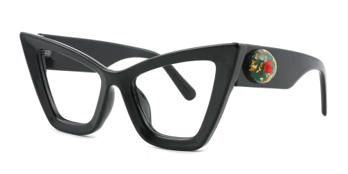 M4591 Christy Cateye black glasses