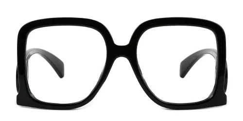 M491 Aliya Rectangle black glasses