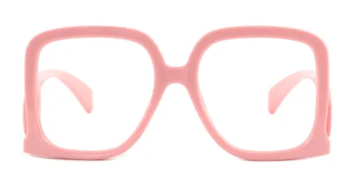 M491 Aliya Rectangle pink glasses