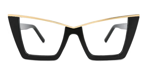 M493 Yvonne Cateye black glasses