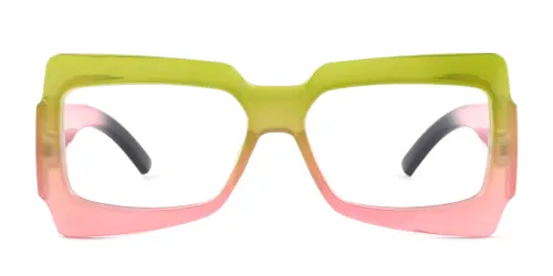 M6119 Galina Rectangle pink glasses