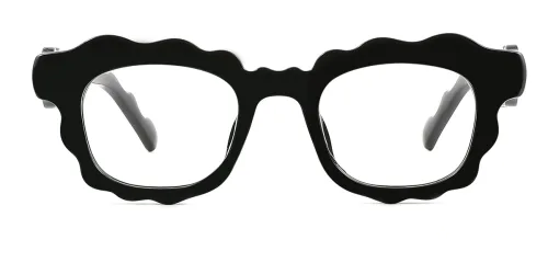 M6120 Odharnait Oval black glasses