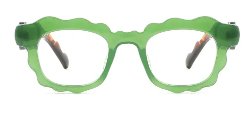 M6120 Odharnait Oval green glasses