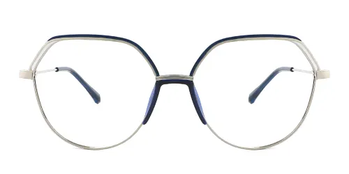 MB2308 Durand Geometric blue glasses