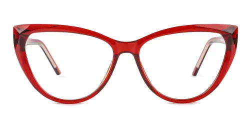 P5006 Morgan Cateye red glasses