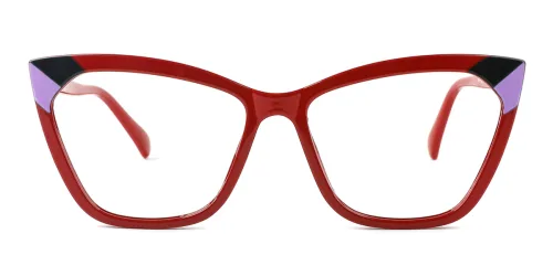 P5021 Taylor Cateye red glasses