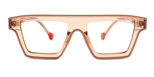 P5030 Eleanor Rectangle brown glasses