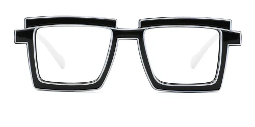 P5207 Flossie Rectangle black glasses